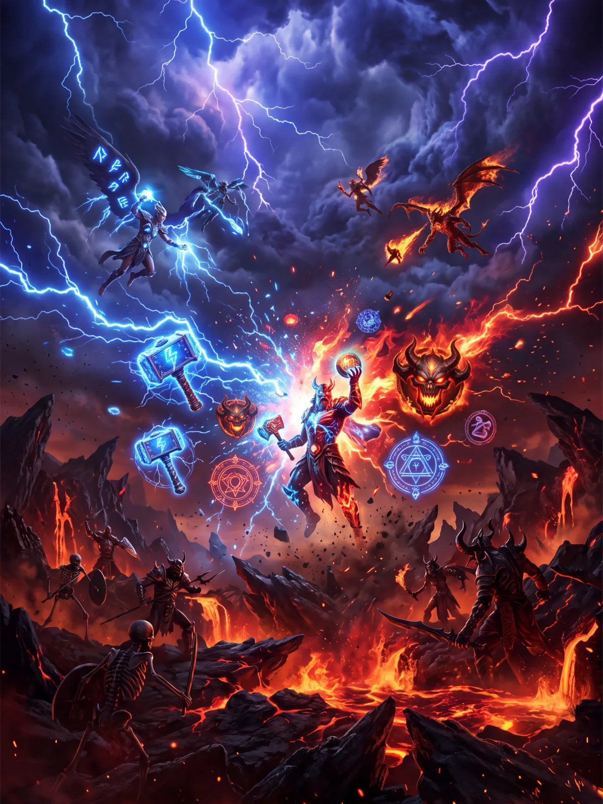 Zeus vs Hades - Gods of War